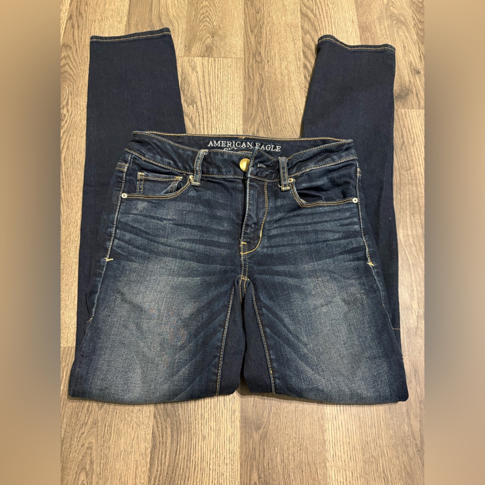 American Eagle Outfitters Dark Blue Skinny Jeans